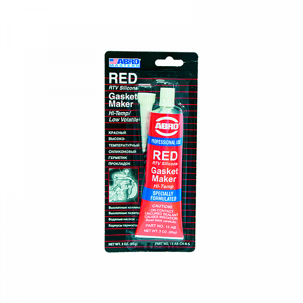 картинка Герметик ABRO высокотемпературный красный 85г от магазина Евродом