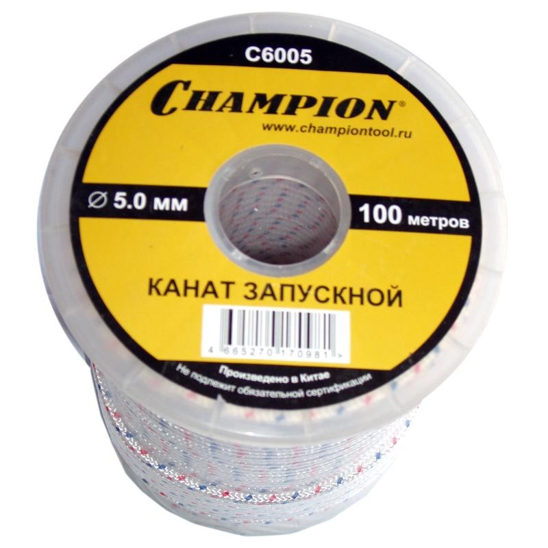 картинка Канат запускной 5,5 мм, 100 м, CHAMPION от магазина Евродом