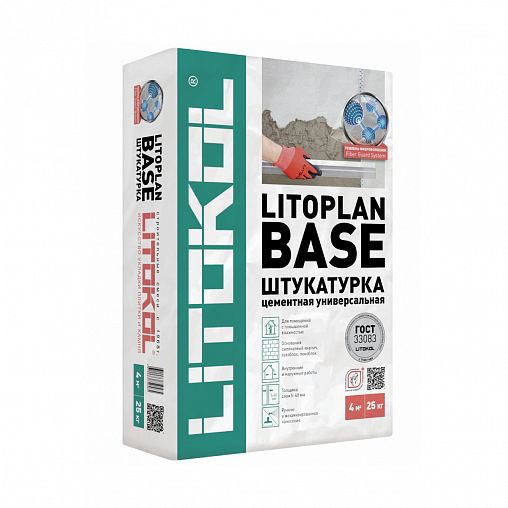 картинка Штукатурная смесь LITOPLAN BASE 25кг от магазина Евродом