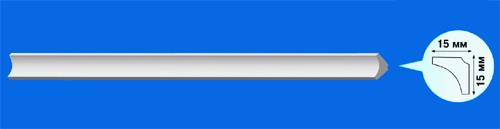 картинка Плинтус потолочный 15/15 Р ПЛИНТЕКС 2/350 от магазина Евродом