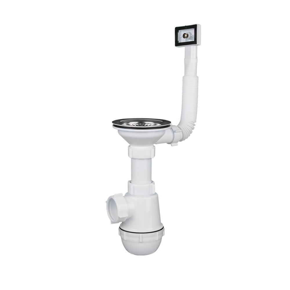 картинка Сифон АниГрот 31/2"х40 с переливом ГОФРОЙ  А0145 S от магазина Евродом