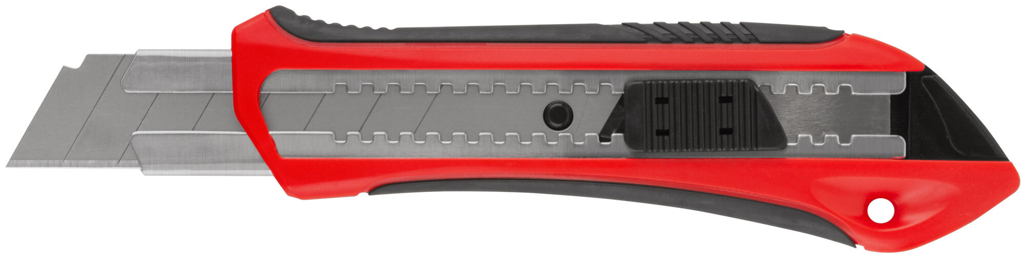 картинка Нож технический "Рубин" 25 мм усиленный, прорезиненный от магазина Евродом