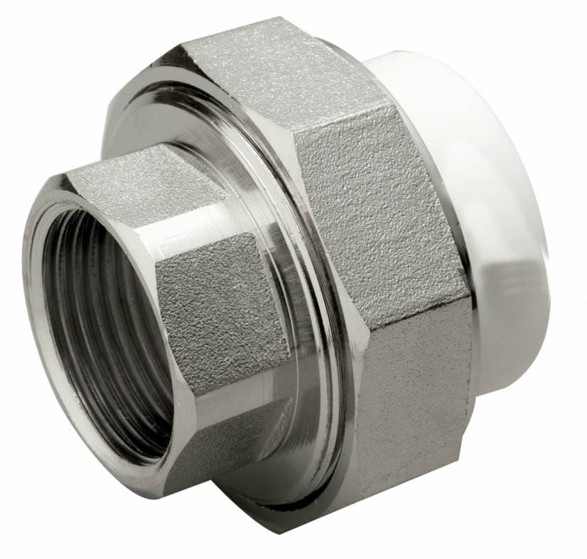 картинка Муфта комб. разб. внутр.р. Ø32х1" PRO AQUAБелый (10/50) от магазина Евродом