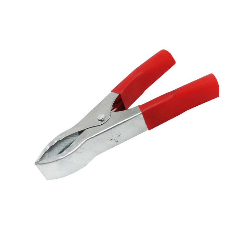 картинка Зажим "крокодил" 75мм, 30А красный от магазина Евродом