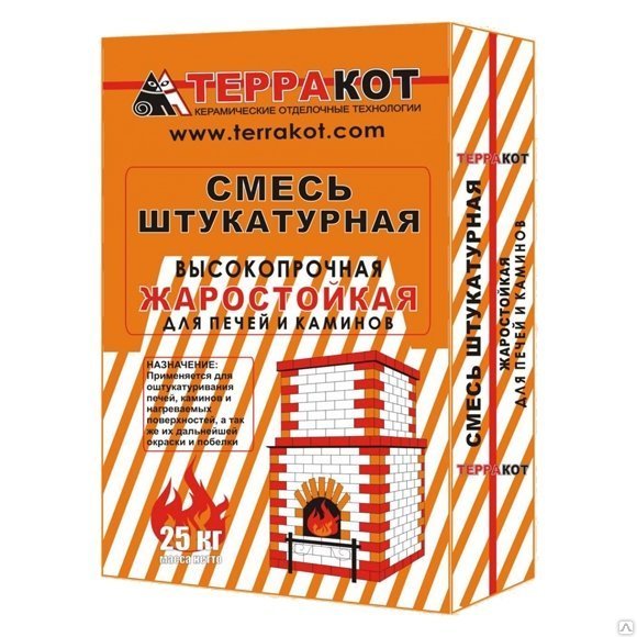 картинка Смесь штукатурная жаростойкая, 5 кг. от магазина Евродом
