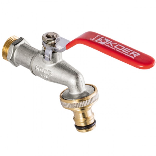 картинка Кран поливочный с коннектором 1/2" KOER от магазина Евродом