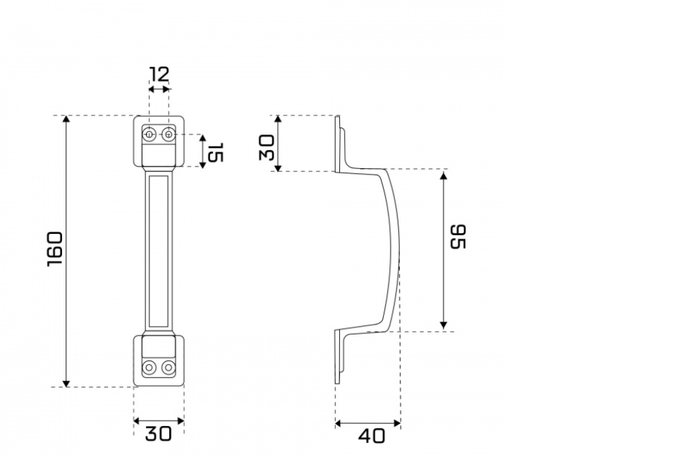 картинка Ручка РС 100-1 хром Стандарт от магазина Евродом