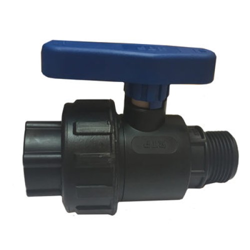 картинка КФ Кран шаровый 1/2" г/ш ПЭ  РОСТУРПЛАСТ от магазина Евродом