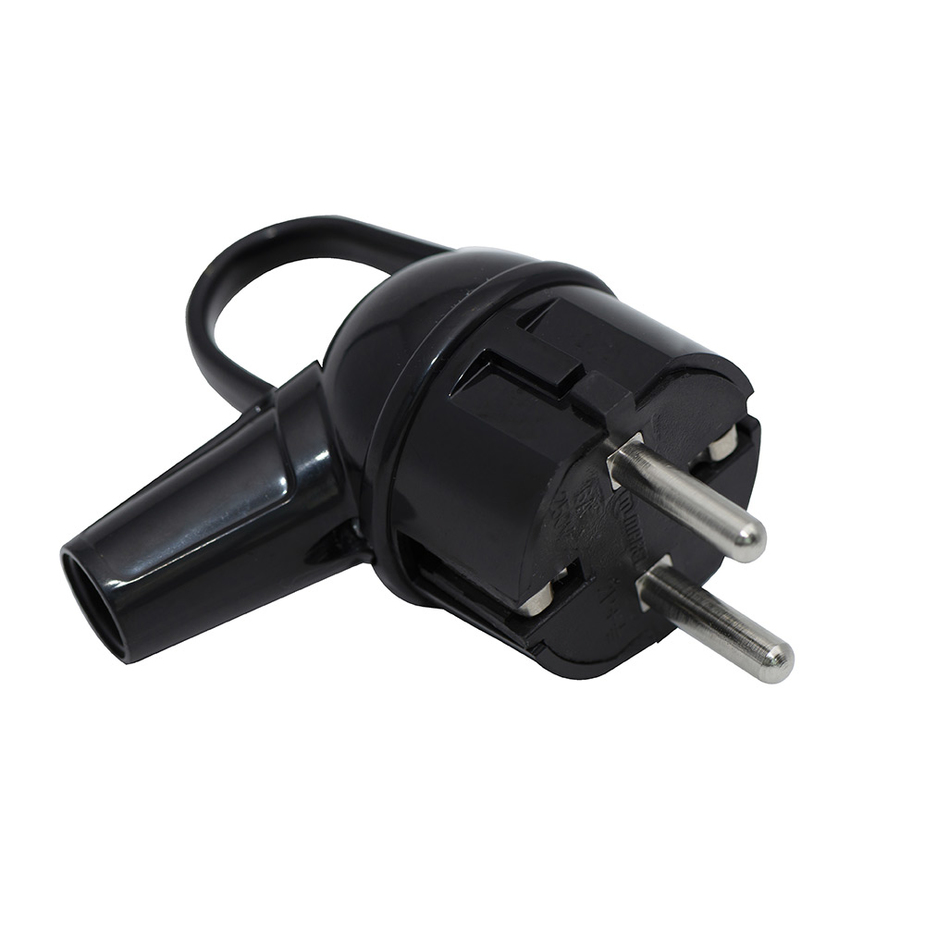 картинка Вилка с з/к угловая черная с кольцом Makel от магазина Евродом