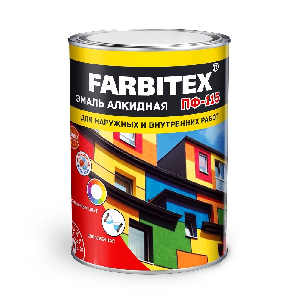картинка Эмаль FARBITEX ПФ-115 синий 2,7 кг от магазина Евродом