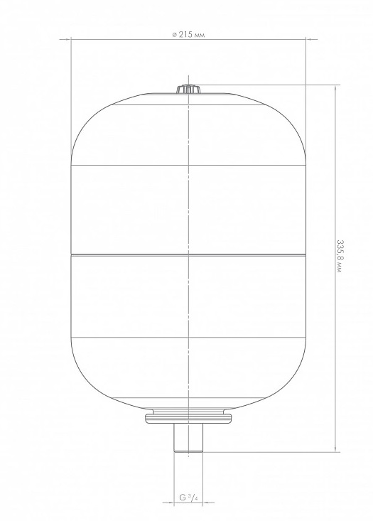картинка Бак для воды (экспанзомат) Джилекс 10л 7810 от магазина Евродом