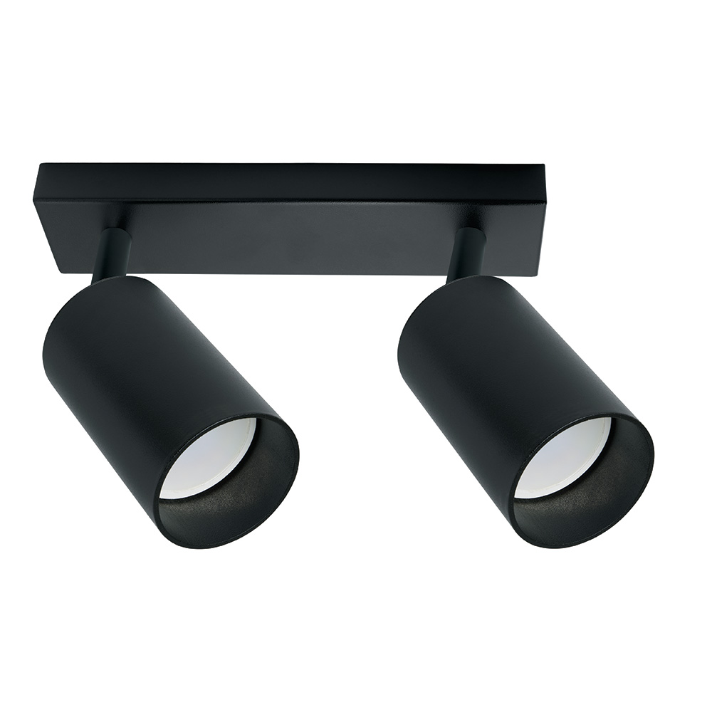 картинка Feron ML202 светильник настенно-потолочный под лампу GU10, черный от магазина Евродом