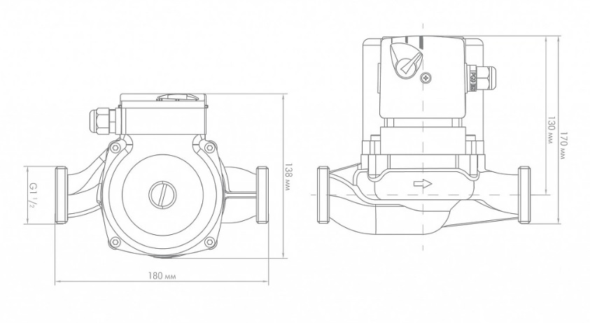 картинка Циркуляционный насос ДЖИЛЕКС Циркуль 25/80 180 от магазина Евродом