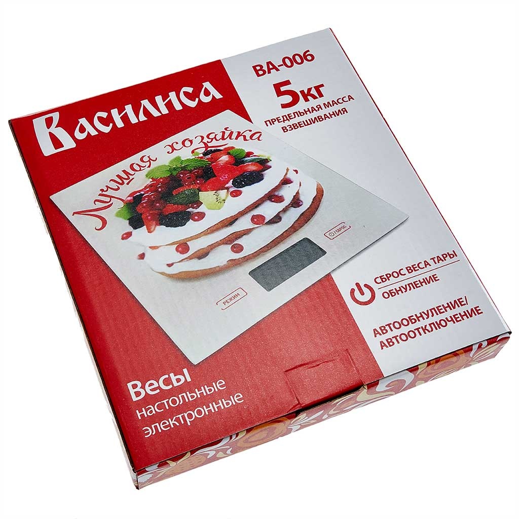 картинка Весы кухонные ВАСИЛИСА ВА-006 Лучшая хозяйка от магазина Евродом