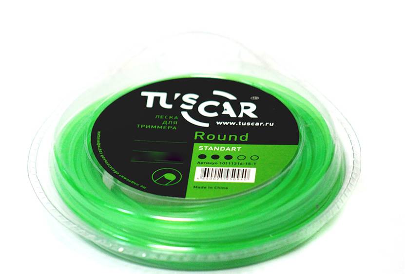 картинка Леска для триммера TUSCAR "Round", Standart, 4,0mm*32m от магазина Евродом