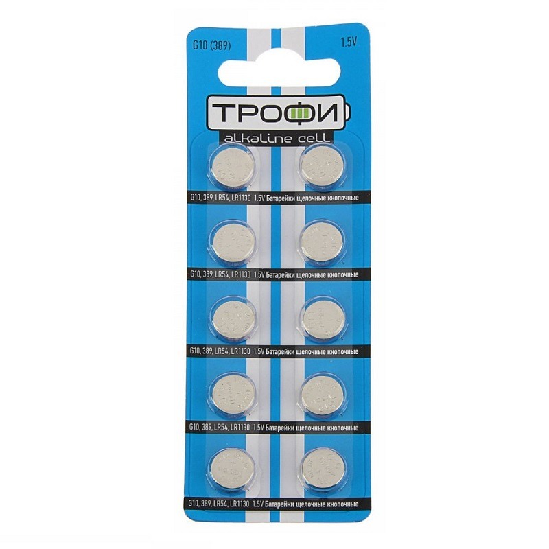картинка Элемент питания G10 (389) LR1130, LR54  от магазина Евродом