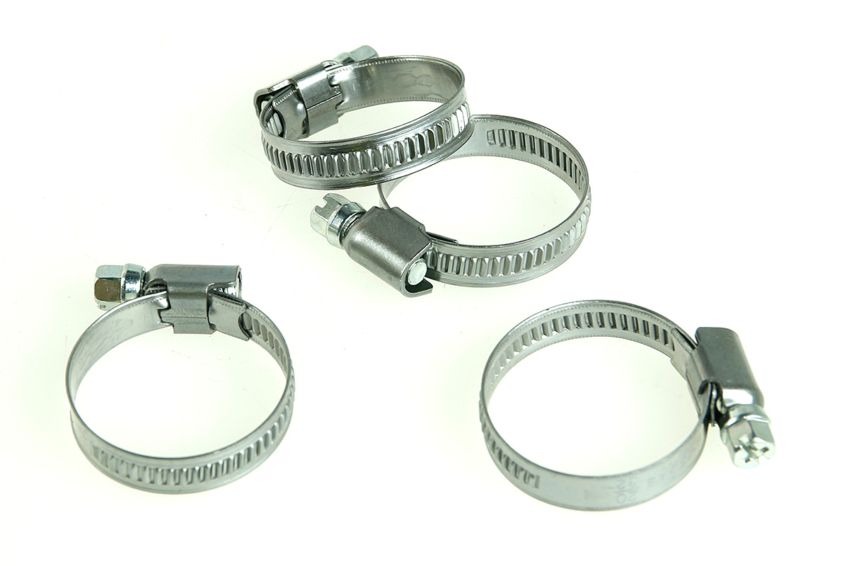 картинка Хомут обжимной (нержавеющая сталь со сваркой) 40-60 мм от магазина Евродом