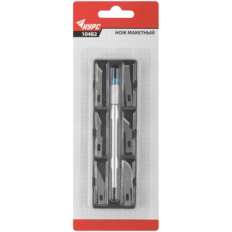 картинка Нож макетный c 6 лезвиями от магазина Евродом
