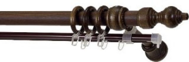 картинка Карниз пластик 3.0 Орех от магазина Евродом