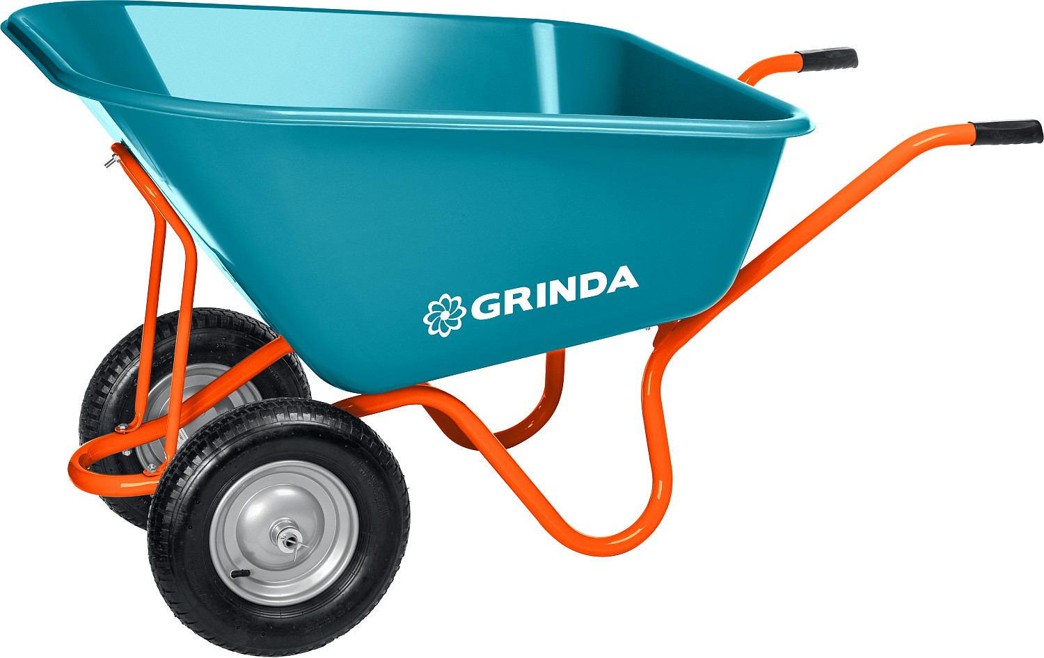картинка Тачка садовая 2-х колесная 260л, 120кг, GRINDA  от магазина Евродом