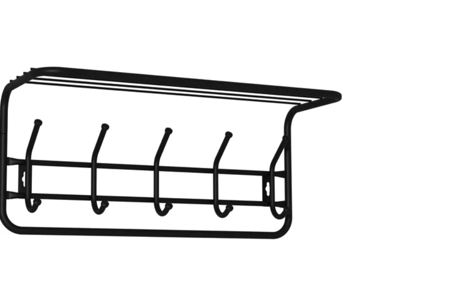 картинка Вешалка ЗМИ Вешалка с полкой 60 Черный ВСП 6 от магазина Евродом