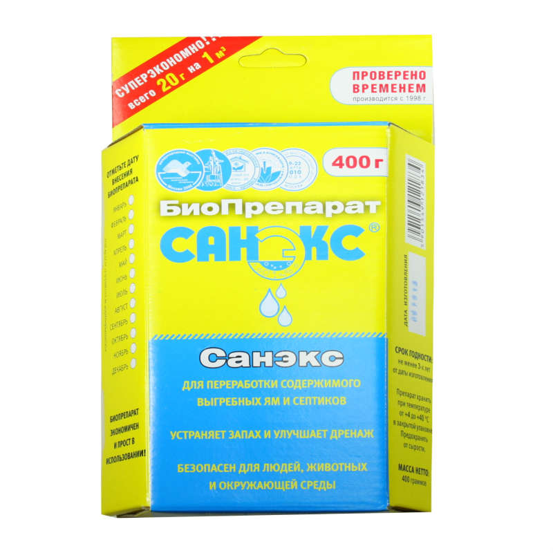 картинка Средство для выгребных ям 400г ЗАС САНЭКС от магазина Евродом
