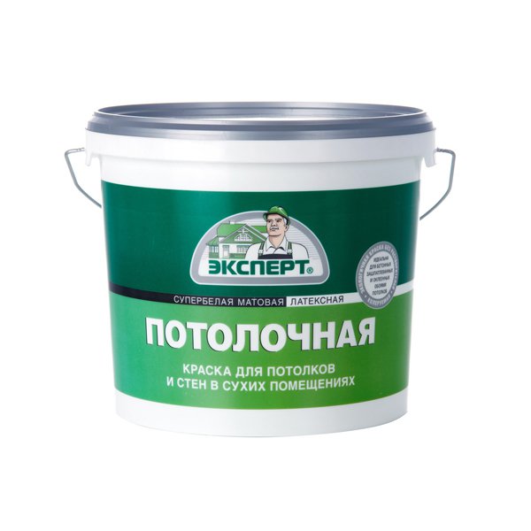 картинка Краска в/д ЭКСПЕРТ потолочная с/б 3кг от магазина Евродом