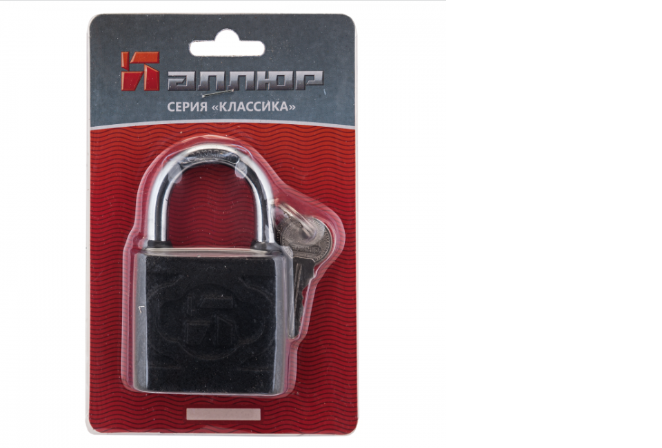 картинка Замок навесной Аллюр HG-4505  d7мм черный (72/6) от магазина Евродом