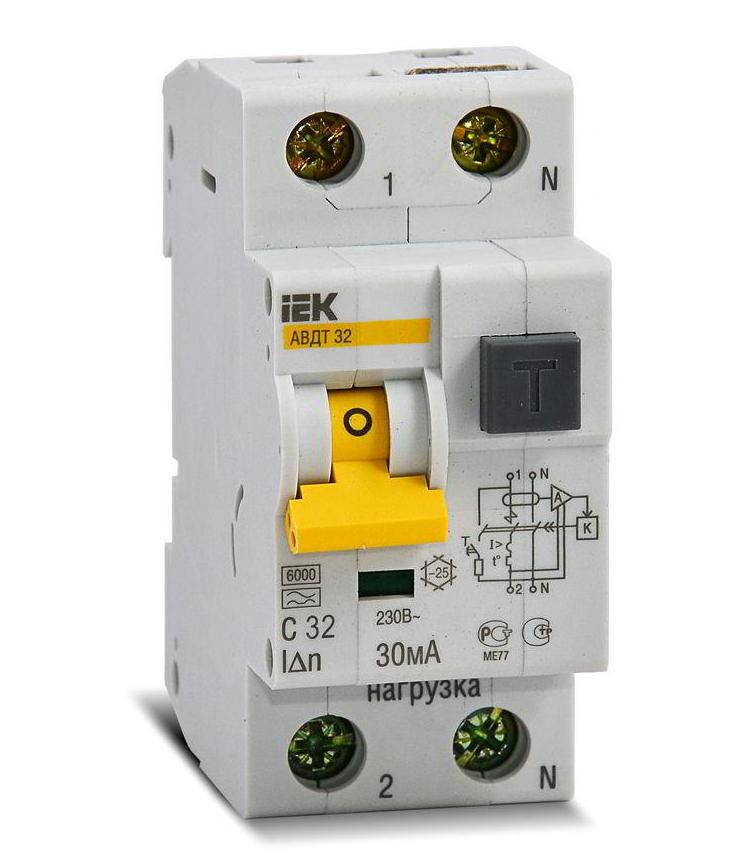картинка Диф. автомат АВДТ 32 С32 30мА ИЭК от магазина Евродом