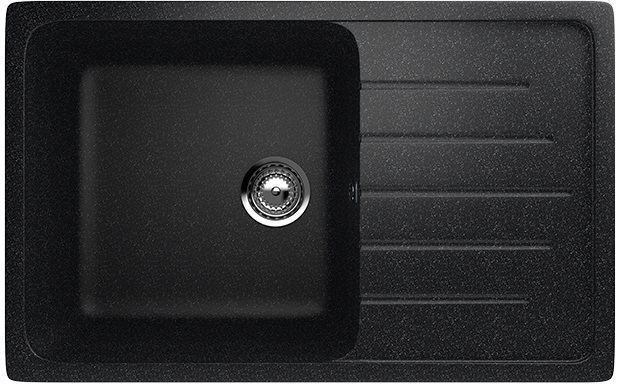 картинка Мойка Ulgran U-202-308 черная 640х490мм от магазина Евродом