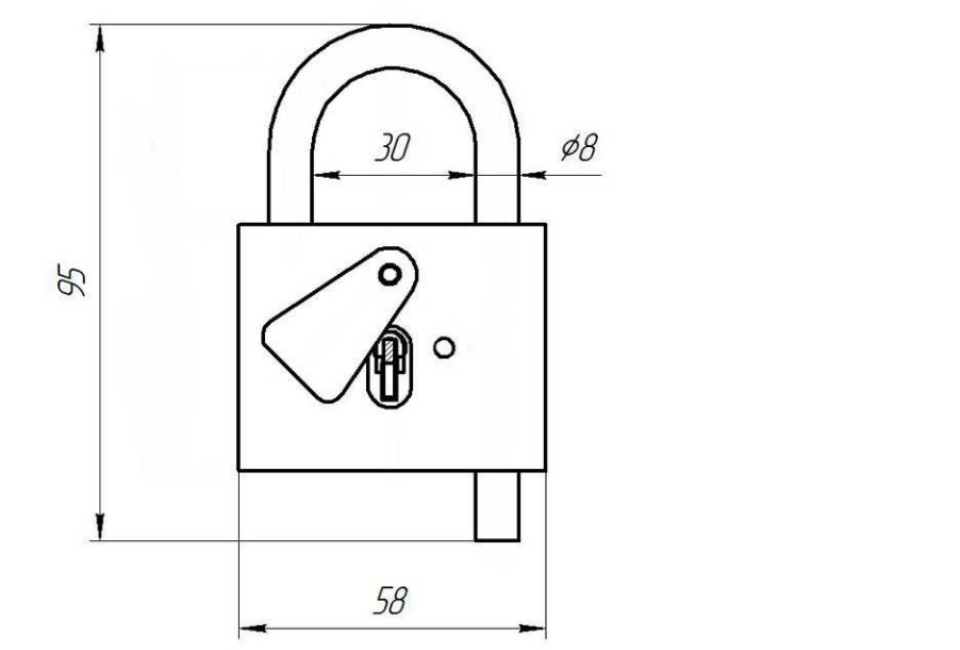 картинка Замок висячий ВС -5 (контр) Зенит от магазина Евродом