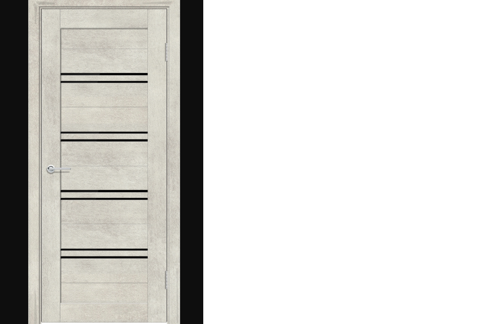 картинка Дверь Т65 Бетон светлый ПО 80 стекло Лакобель черный от магазина Евродом