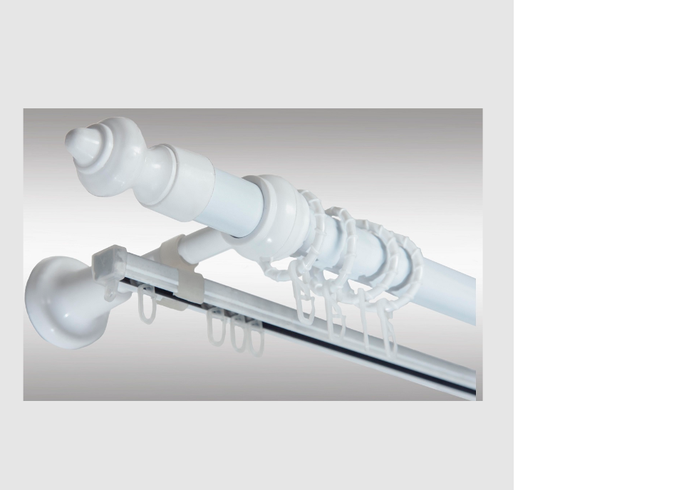 картинка Карниз пластик 1.6 Белый от магазина Евродом