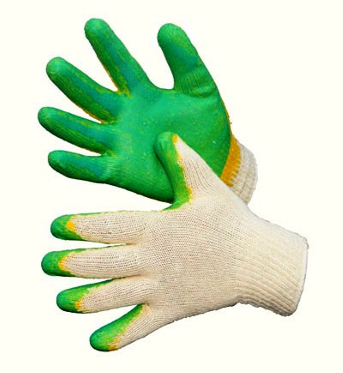 картинка Перчатки х/б обливной латекс (двойное покрытие) от магазина Евродом