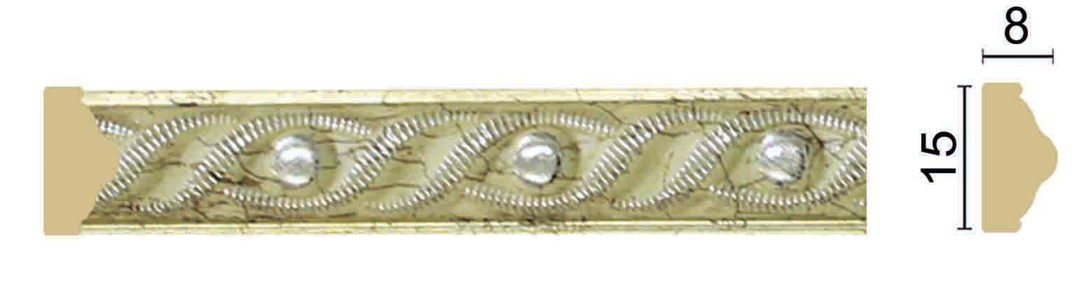картинка Интерьерный багет 1МБ1.5/4-G Vitart 2,4м от магазина Евродом