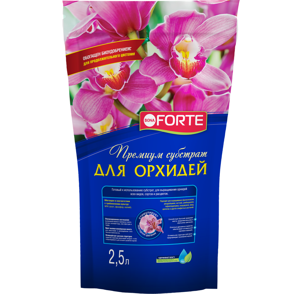 картинка Субстрат Бона Форте 2,5 л для орхидей от магазина Евродом