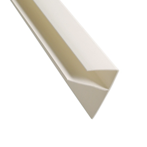 картинка Закрывающий профиль белый 2901/Э/3м узкий от магазина Евродом