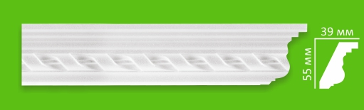 картинка Плинтус потолочный D107/65 (50) 2м от магазина Евродом