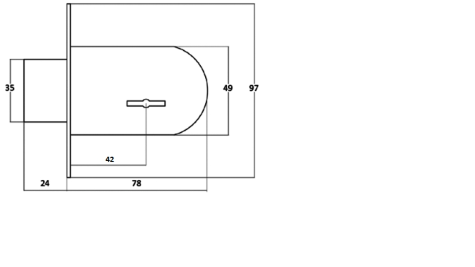 картинка Замок врезной под сувальдный ключ VЕTTORE 700 от магазина Евродом