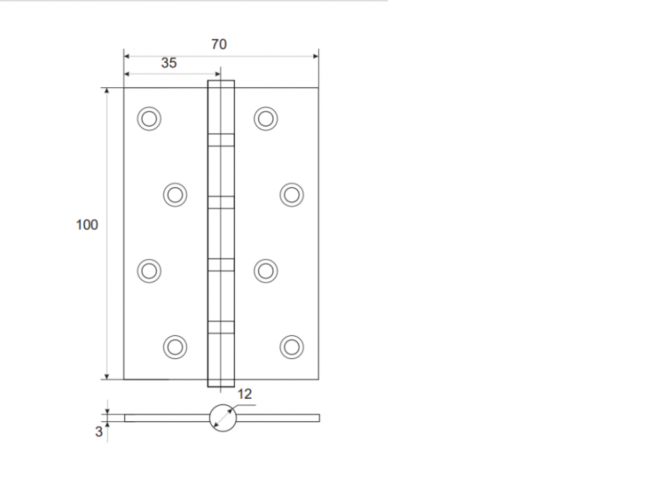 картинка Петля Apecs 100*70-B4-Steel-S от магазина Евродом