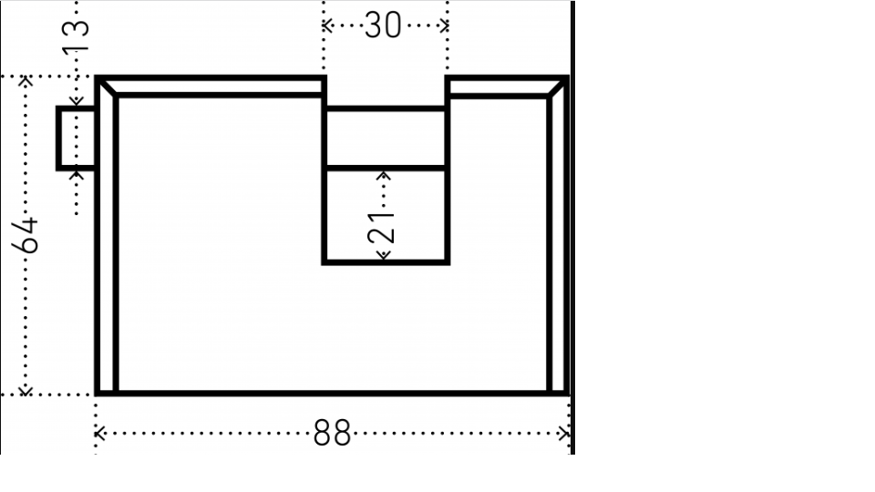 картинка Замок навесной ВС2-3С d13мм 997 Аллюр от магазина Евродом