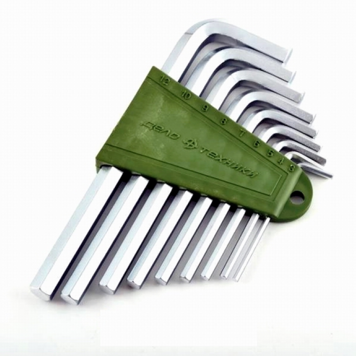 картинка Набор ключей шестигранных 9шт короткие (книжка) от магазина Евродом