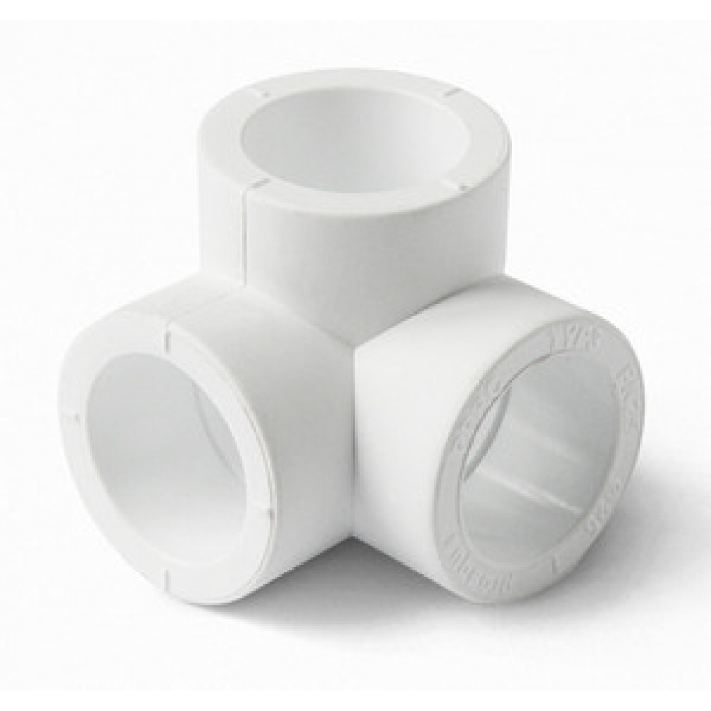картинка Тройник двухплоскостной Ø32 PRO AQUA Белый (25) от магазина Евродом