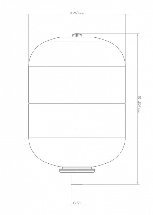 картинка Бак для воды (экспанзомат) Джилекс 18л 7818 от магазина Евродом