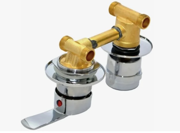 картинка Смеситель ERLIT 2х режимный в сборе (100 мм) от магазина Евродом