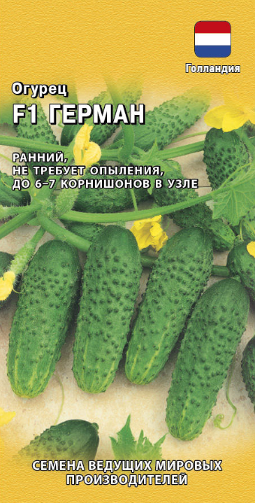 картинка Огурец Герман F1 5 шт.корнишон (Голландия) Г семена от магазина Евродом