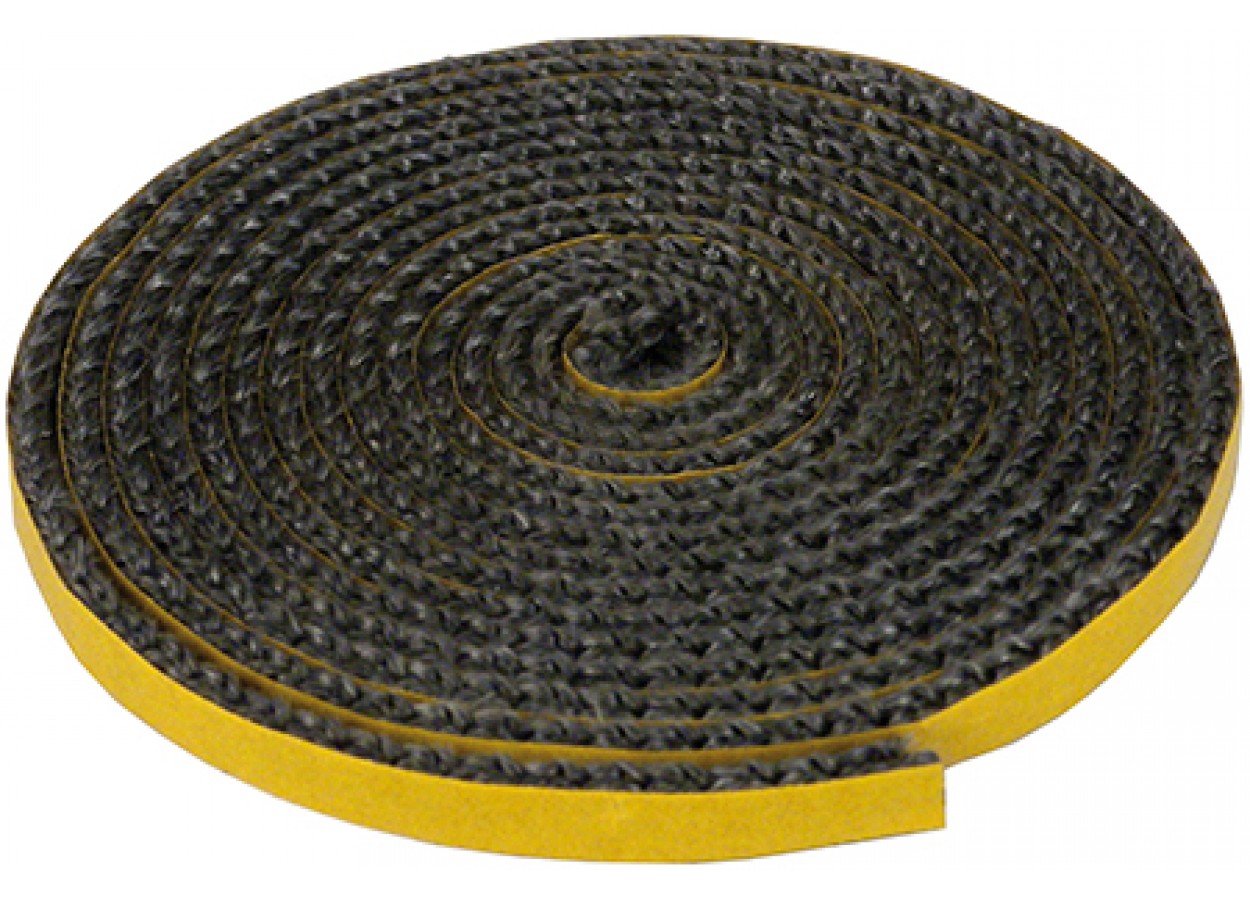 картинка Лента термостойкая L-1250мм ,керамическая до 1200 град,d-3мм, для  герметизации стекол печей от магазина Евродом