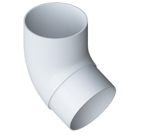 картинка Колено трубы 67град ПВХ Белое Альта Профиль от магазина Евродом