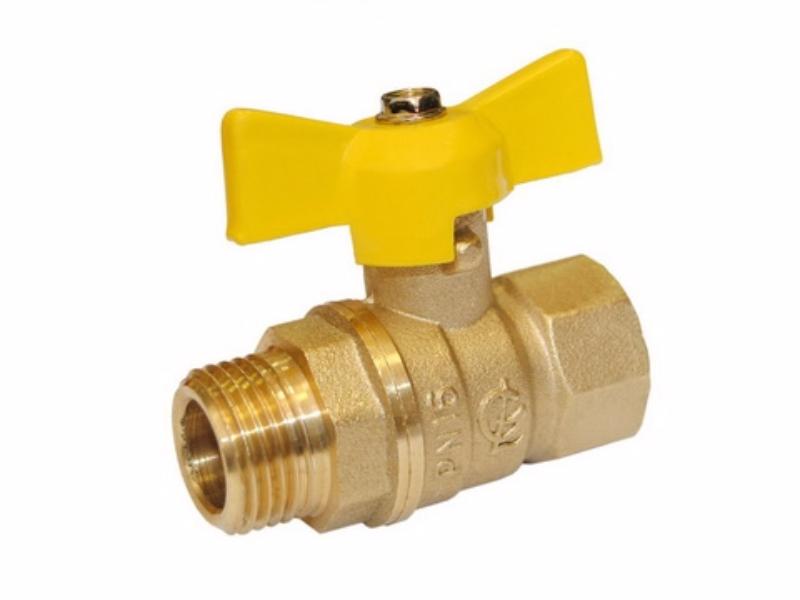 картинка Кран шаровый газовый СТМ 15 бабочка г/ш от магазина Евродом