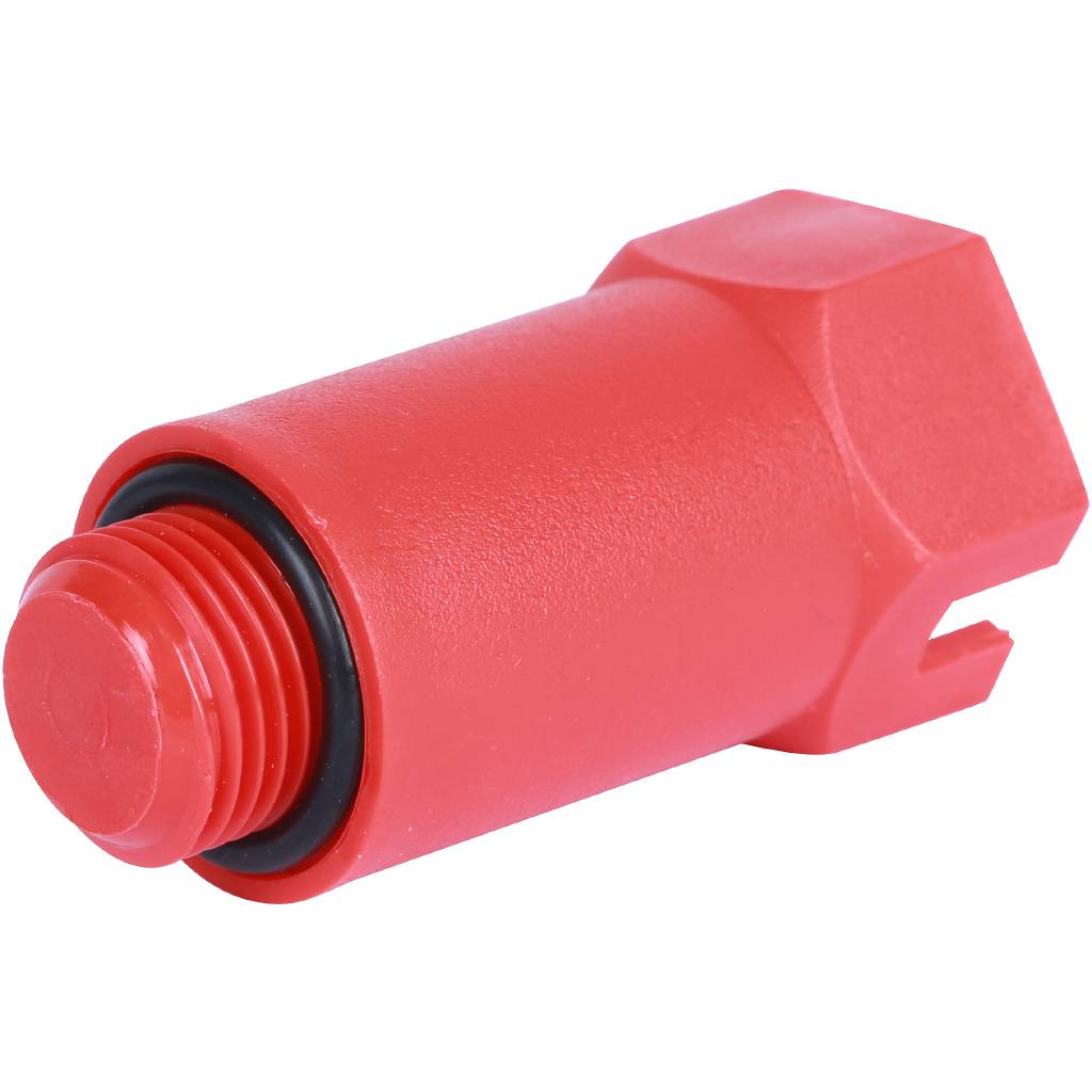 картинка Заглушка длинная 1/2" пластик, красная (RTP) от магазина Евродом